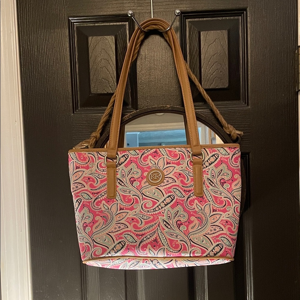 Pink Paisley Tote Bag